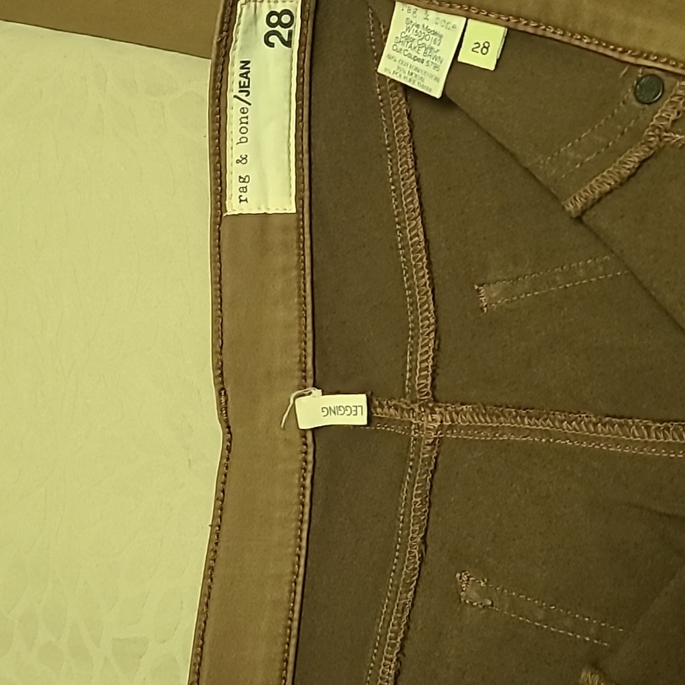 Rag And Bone Legging Jean In Shiitake Brown Euc - image 6